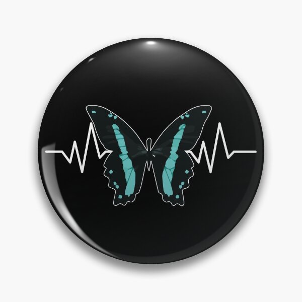 Item preview, Butterfly Cottagecore Aesthetic Heartbeat Pulsate EKG Graph designed and sold by CharJens.