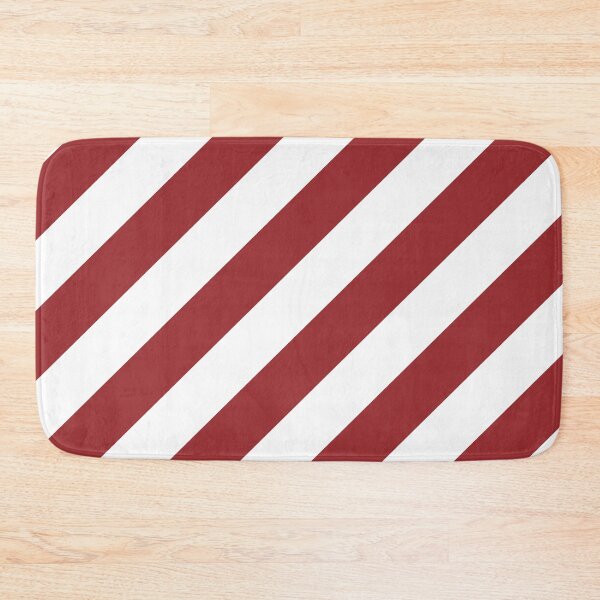 Item preview, Red and White Diagonal Stripe Pattern 2022 Trending Color Summer Pantone Lava Falls 18-1552 designed and sold by ColorOfTheYears.