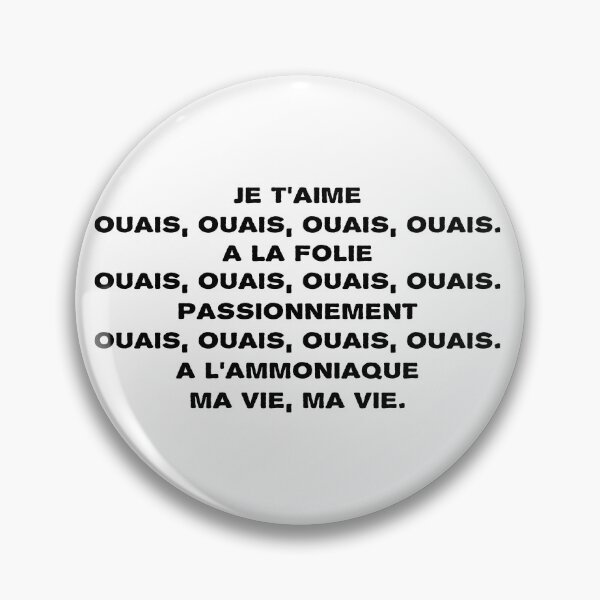 Aperçu de l'œuvre Je t'aime A la folie Passionnement A l'ammoniaque MA vie créée et vendue par Tema EL.