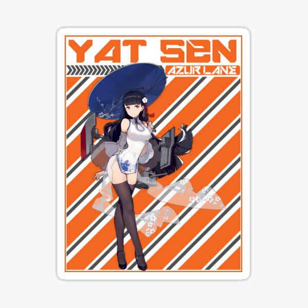 Azur Lane Yat Sen Sticker For Sale By Votrevpx Redbubble