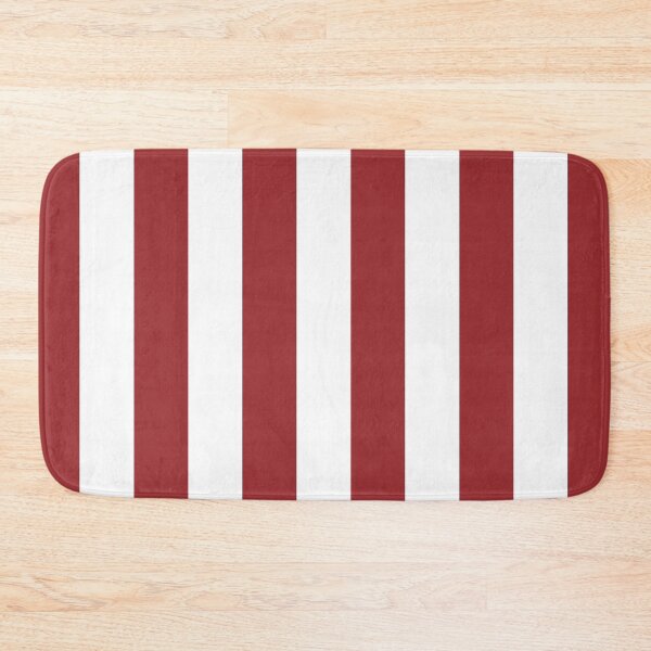 Item preview, Red and White Vertical Stripe Pattern 2022 Trending Color Summer Pantone Lava Falls 18-1552 designed and sold by ColorOfTheYears.