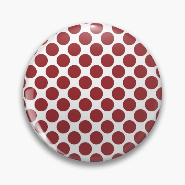 Item preview, Red and White Large Polka Dot Pattern 2022 Trending Color Summer Pantone Lava Falls 18-1552 designed and sold by ColorOfTheYears.