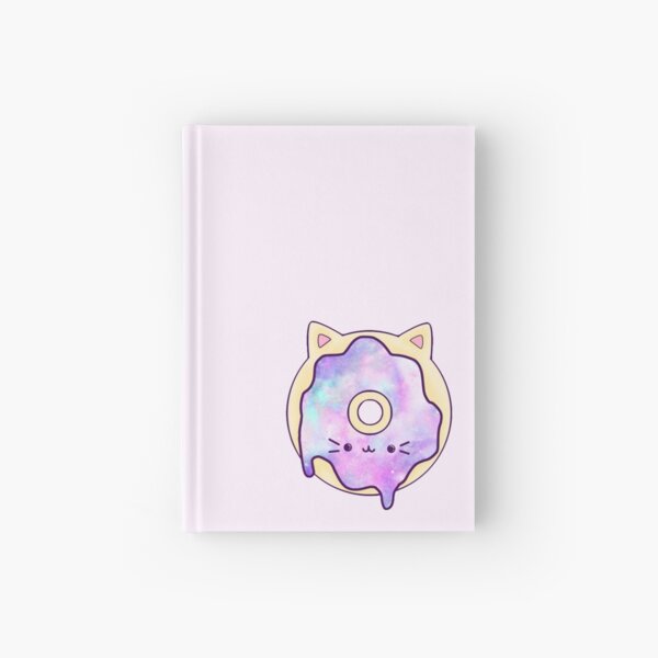 Galaxy Cat Donut Hardcover Journal