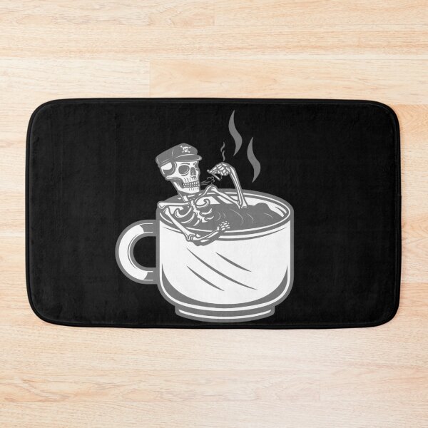 Item preview, halloween skeleton coffee cup vintage retro  designed and sold by Gossip Rag.