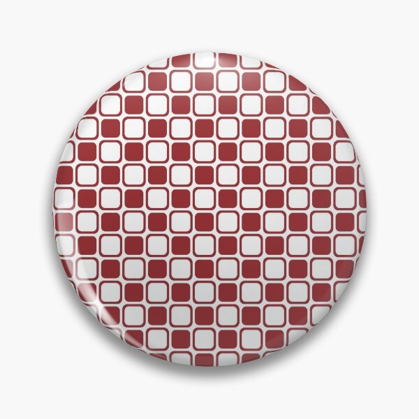Item preview, Red and White Square Checkerboard Pattern 2022 Trending Color Summer Pantone Lava Falls 18-1552 designed and sold by ColorOfTheYears.