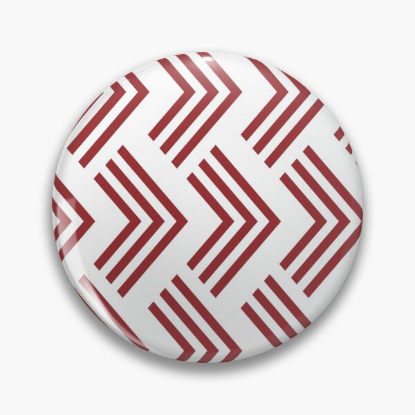 Item preview, Red and White Chevron Rhombus Arrow Pattern 2022 Trending Color Summer Pantone Lava Falls 18-1552 designed and sold by ColorOfTheYears.
