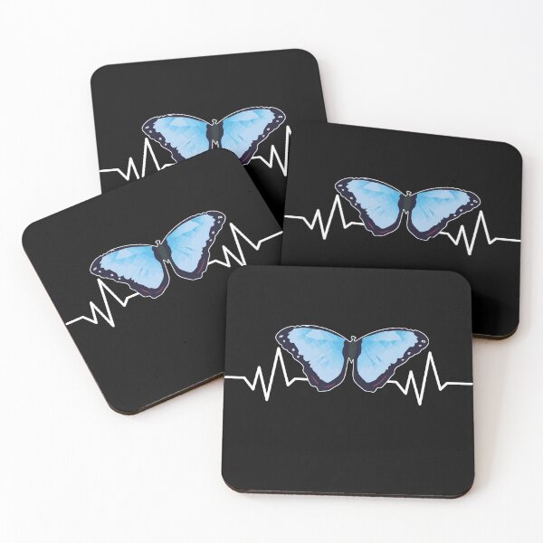 Item preview, Butterfly Cottagecore Aesthetic Heartbeat Pulsate EKG Graph designed and sold by CharJens.