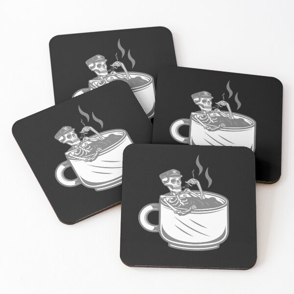 Item preview, halloween skeleton coffee cup vintage retro  designed and sold by Gossip Rag.