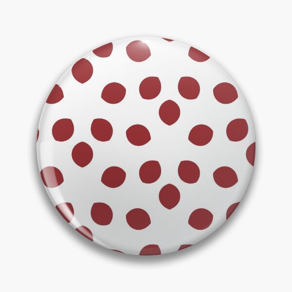 Item preview, Red and White Minimal Shape Ornamental Pattern 2022 Trending Color Summer Pantone Lava Falls 18-1552 designed and sold by ColorOfTheYears.