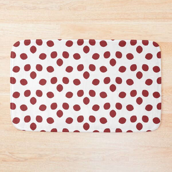 Item preview, Red and White Minimal Shape Ornamental Pattern 2022 Trending Color Summer Pantone Lava Falls 18-1552 designed and sold by ColorOfTheYears.