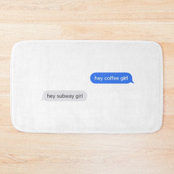 Item preview, coffee girl + subway girl text designed and sold by BabyCupcakes.