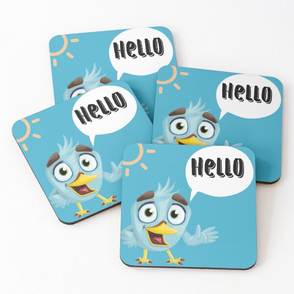 Item preview, Design for a bird  saying hello designed and sold by Moody Vibes Studio.
