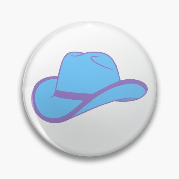 Aperçu de l'œuvre Chapeau de cowboy bleu - bord violet créée et vendue par kebartl.