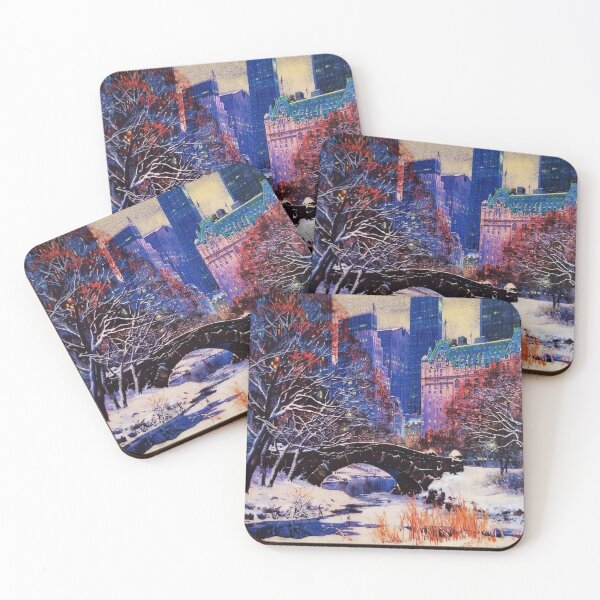 Item preview, Winter in New York, Central Park, Watercolor Manhattan designed and sold by Tamarage.