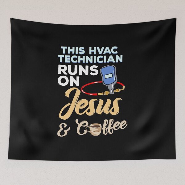 Item preview, HVAC Technician Tech Jesus and Coffee designed and sold by Betsytiptoe.
