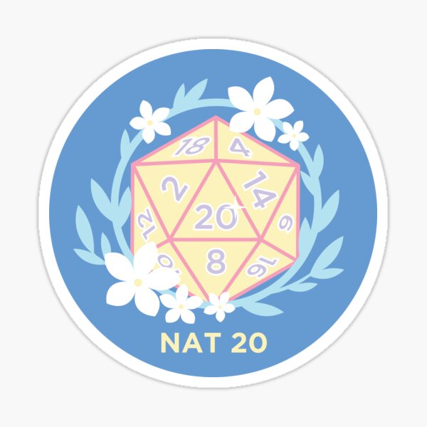 Item preview, All Natural- Nat20 designed and sold by MagicCatSmudge.