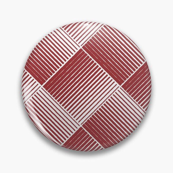 Item preview, Red and White Square Mosaic Stripe Pattern 2022 Trending Color Summer Pantone Lava Falls 18-1552 designed and sold by ColorOfTheYears.