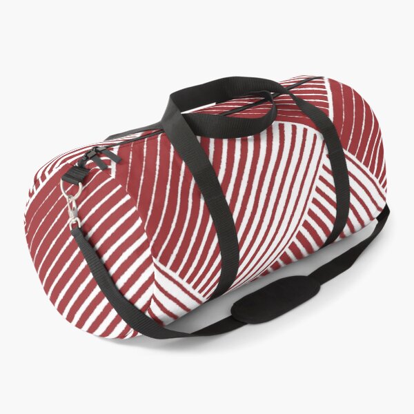 Item preview, Red and White Square Mosaic Stripe Pattern 2022 Trending Color Summer Pantone Lava Falls 18-1552 designed and sold by ColorOfTheYears.