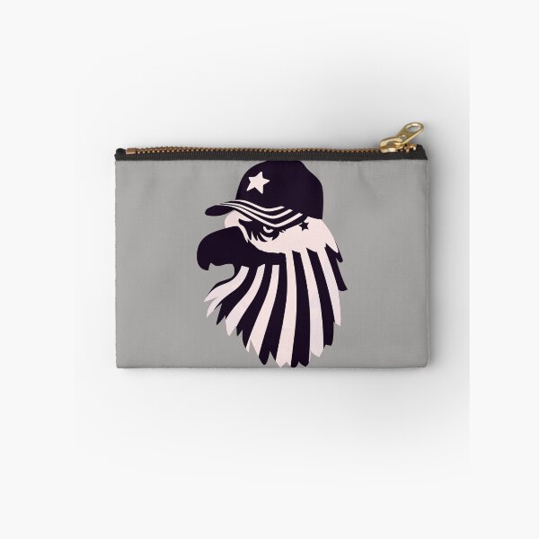 Item preview, Black & White American Flag Eagle waring Black & white American flag cap designed and sold by SheetalMourya.