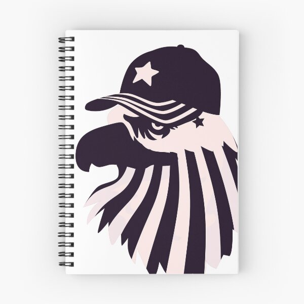 Item preview, Black & White American Flag Eagle waring Black & white American flag cap designed and sold by SheetalMourya.