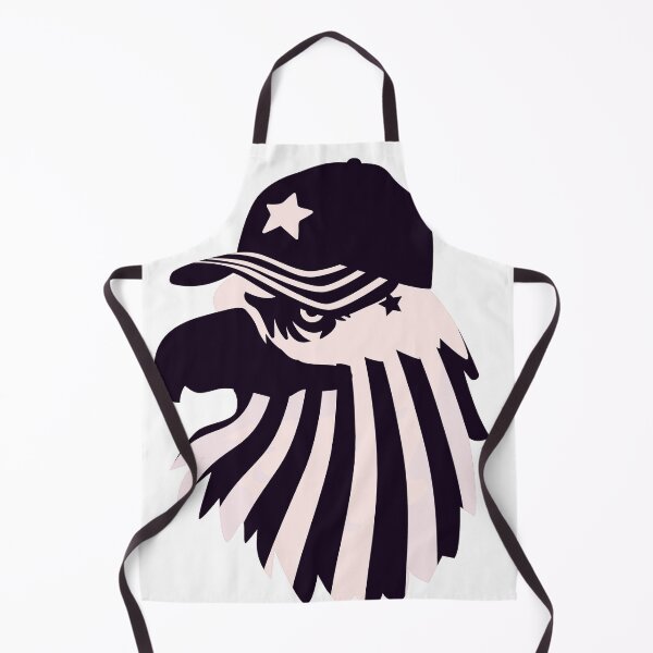 Item preview, Black & White American Flag Eagle waring Black & white American flag cap designed and sold by SheetalMourya.