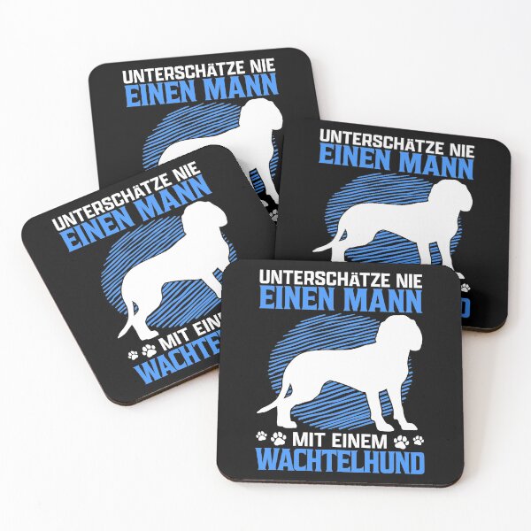 Item preview, Man with German Wachtelhund hunting dog designed and sold by madgrfx.