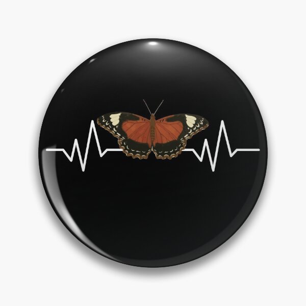 Item preview, Moth Cottagecore Aesthetic Heartbeat Pulsate ECG Graph designed and sold by CharJens.