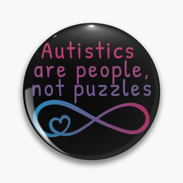 Item preview, Autistics are people, not puzzles designed and sold by Kirsten Uecker.