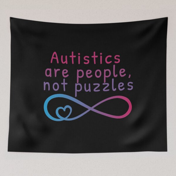 Item preview, Autistics are people, not puzzles designed and sold by Kirsten Uecker.