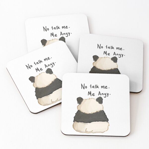 Item preview, No talk me angy panda designed and sold by PowyChu92.