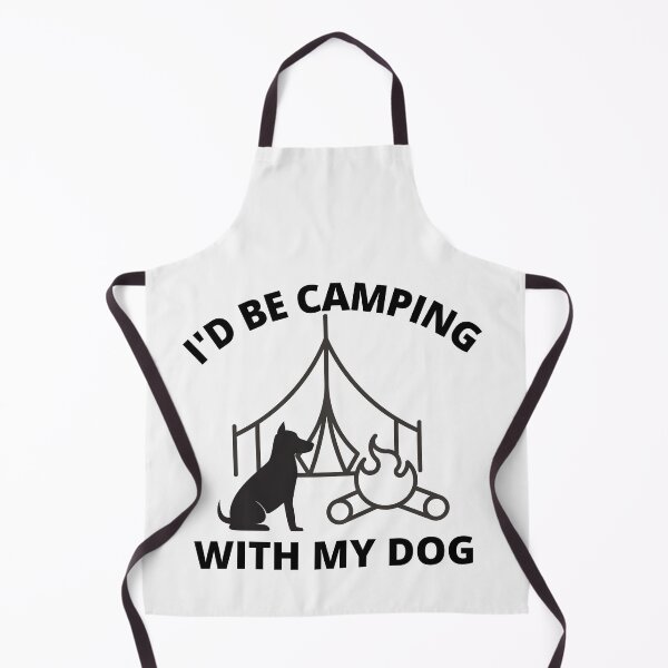 Item preview, I'd be camping with my dog designed and sold by Tej0711.