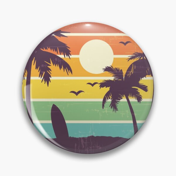 Item preview, Atardecer Retro Palm Beach designed and sold by DHSTN.