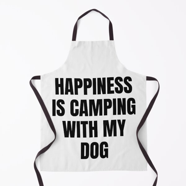 Item preview, Happiness is camping with my dog designed and sold by Tej0711.