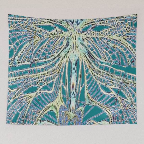 Item preview,  TEAL COLOR DRAGONFLY WING ABSTRACT PATTERN  ART  designed and sold by sharlesart.