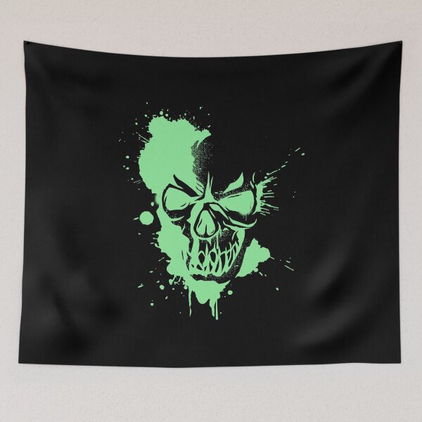 Item preview, Painted Horror Skull | Halloweentee designed and sold by Design-Maniya.