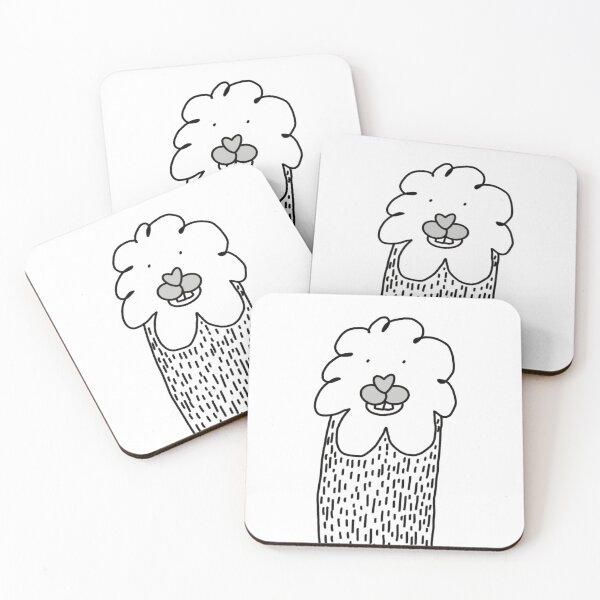 Item preview, Funny Cute Smiling  Alpaca Llama Farm Animal Cartoon Illustration  designed and sold by wenjunior.