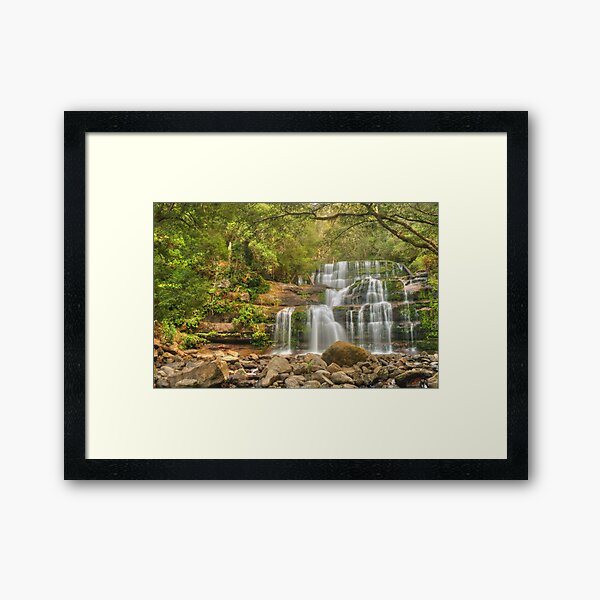 Liffey Falls - the greener view Framed Art Print