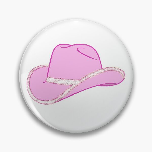Item preview, Sombrero de vaquero rosa claro - Borde brillante rosa fuerte designed and sold by kebartl.