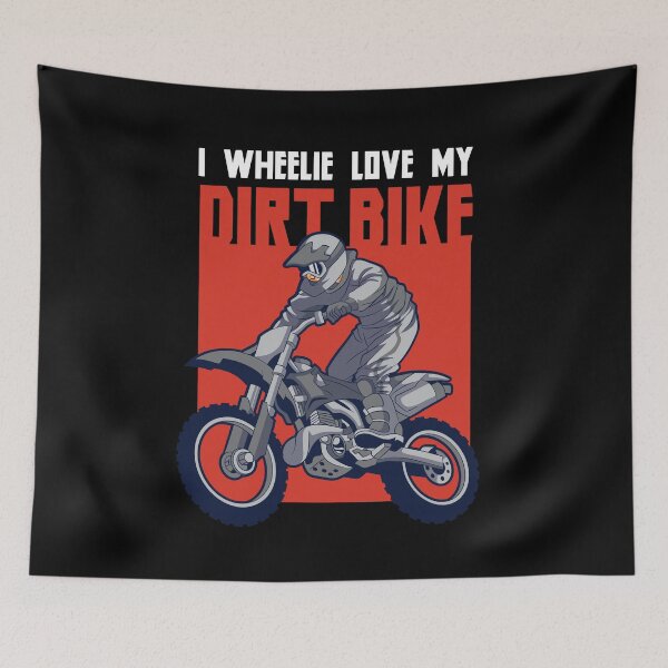 Item preview, I wheelie Love my Dirt Bike Motocross Off Road Dirt Bike  designed and sold by Rzelemenz.