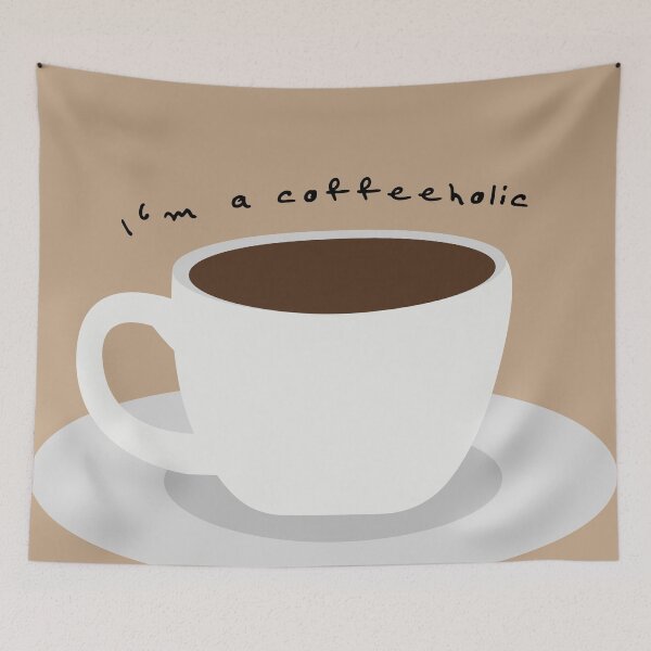 Item preview, "I'm a coffeeholic" saying over coffee cup designed and sold by Itsjayrose.