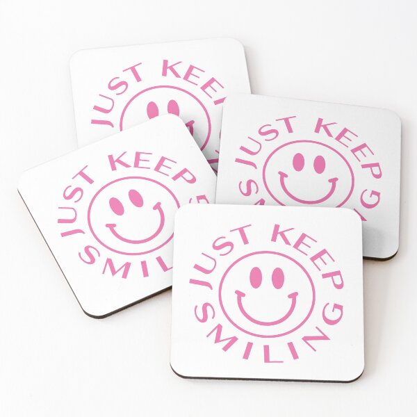 Item preview, JUST KEEP SMILING PINK designed and sold by Emily Zigo.