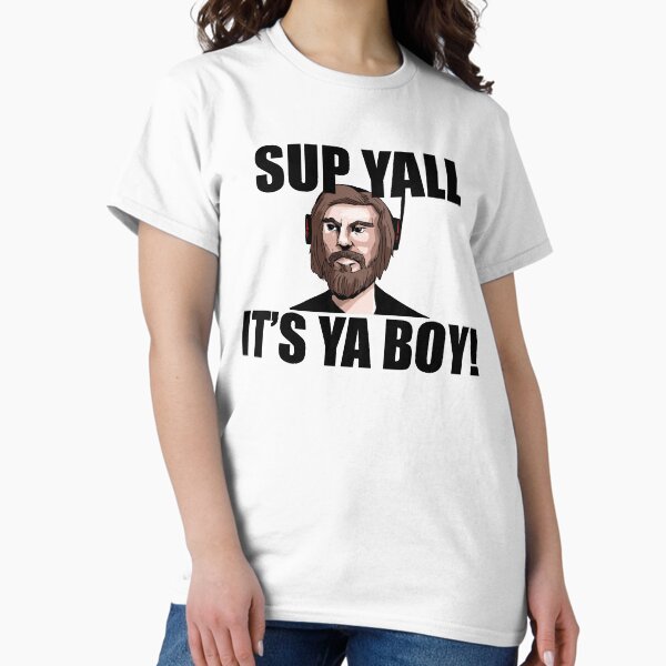 Aperçu de l'œuvre Sup Yall - C'est Ya Boy Asmongold créée et vendue par bigdickshop.