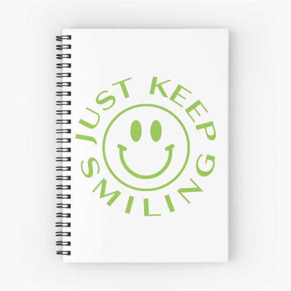 Item preview, JUST KEEP SMILING LIME designed and sold by Emily Zigo.