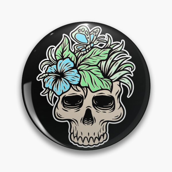 Item preview, Floral Skull | Halloweentee | Plants Make Me Feel Alive designed and sold by Design-Maniya.