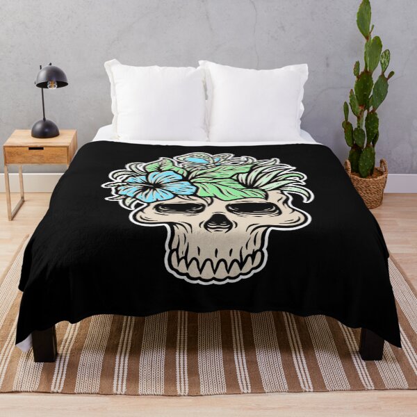 Item preview, Floral Skull | Halloweentee | Plants Make Me Feel Alive designed and sold by Design-Maniya.