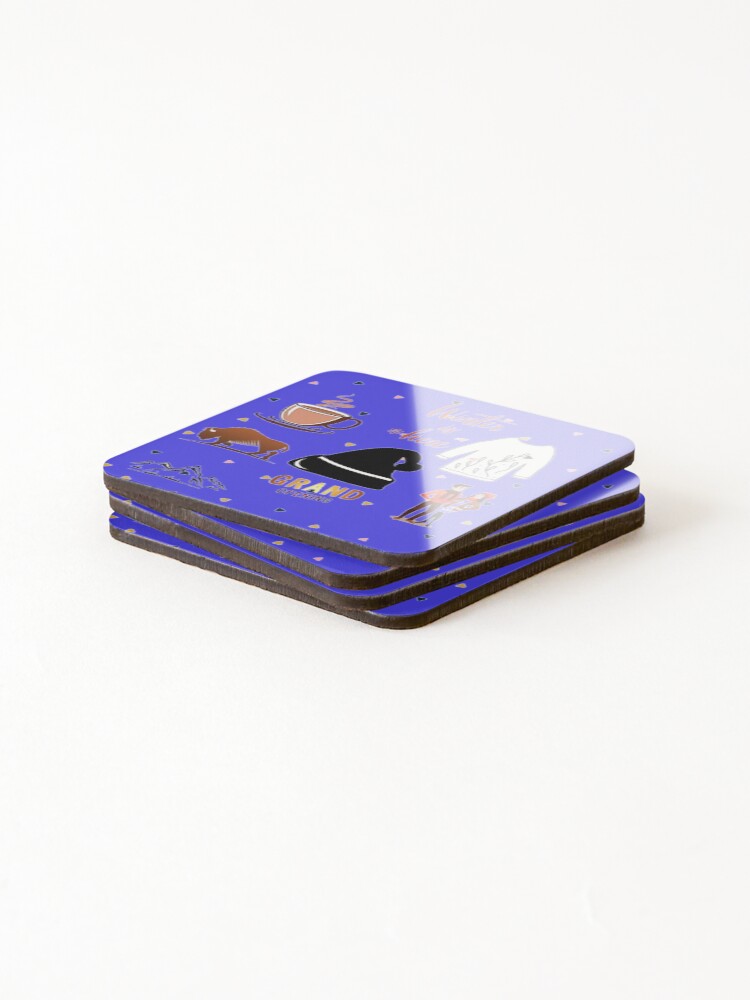 Thumbnail 4 of 5, Coasters (Set of 4), Happy winter designed and sold by Rritu.