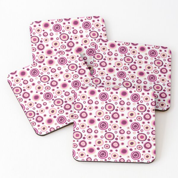 Item preview, Pink circles and dot pattern designed and sold by Zendays.