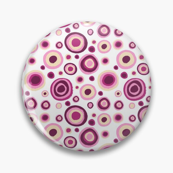 Item preview, Pink circles and dot pattern designed and sold by Zendays.