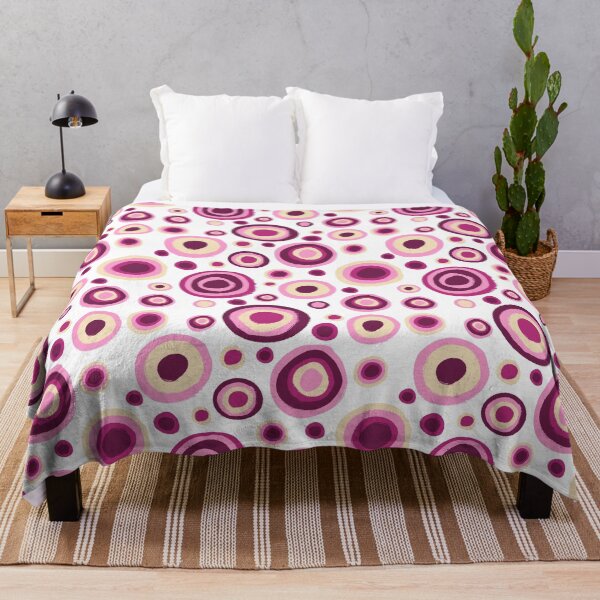 Item preview, Pink circles and dot pattern designed and sold by Zendays.