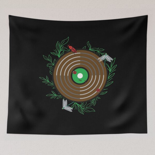 Item preview, Record Collector and Nature Vintage Vinyl Turntable Music  designed and sold by Rzelemenz.